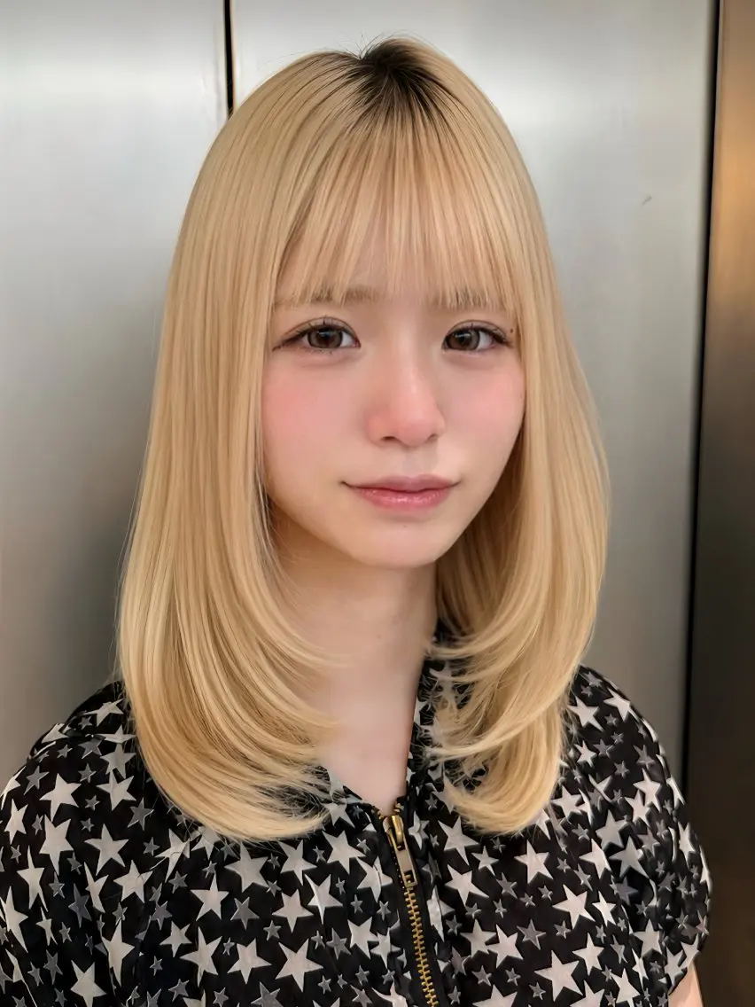 ミディアム 🎀Rimi୨୧ 【♡layer♡】のヘアスタイル