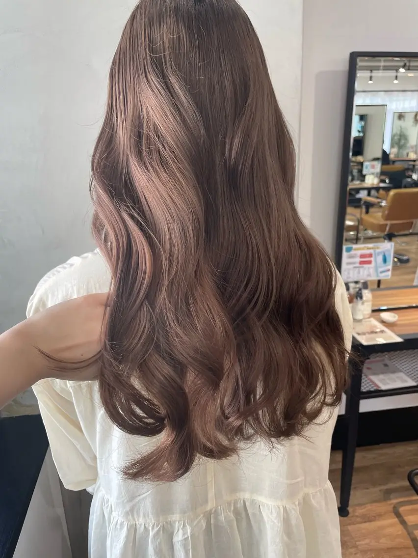 ロング カラー ヘアアレンジ ヘアカラー トリートメント coco♡ 韓国hairのヘアスタイル