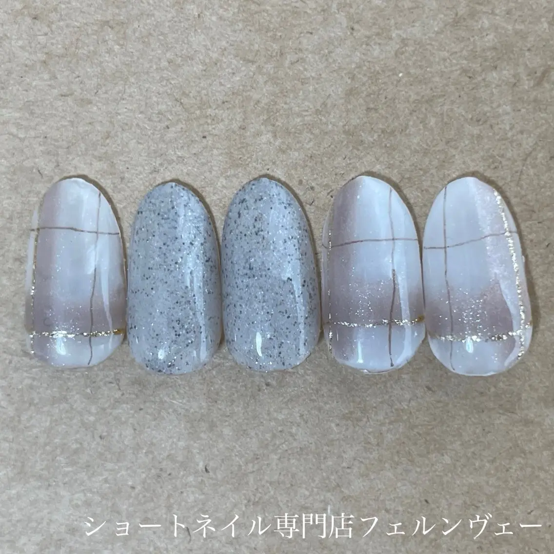 ネイル ジェルネイル ニュアンスネイル パラジェル ショートネイル専門店 フェルンヴェー代々木のネイルデザイン