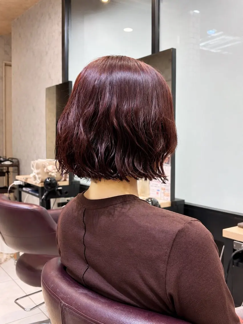 ショート カラー カット ヘアカラー 🫧❤️暖色艶カラ ー❤️🫧Kyaraのヘアスタイル