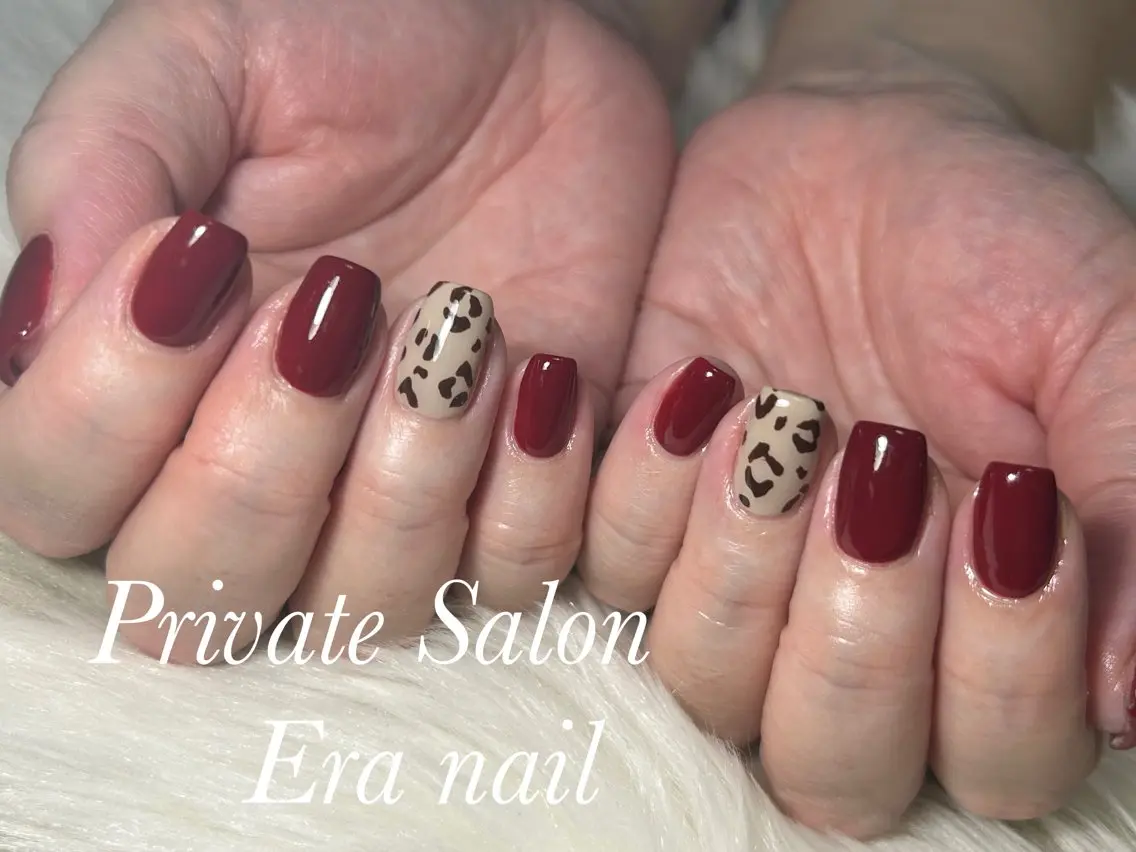 ネイル アニマル柄 ハンドネイル Era nailのネイルデザイン