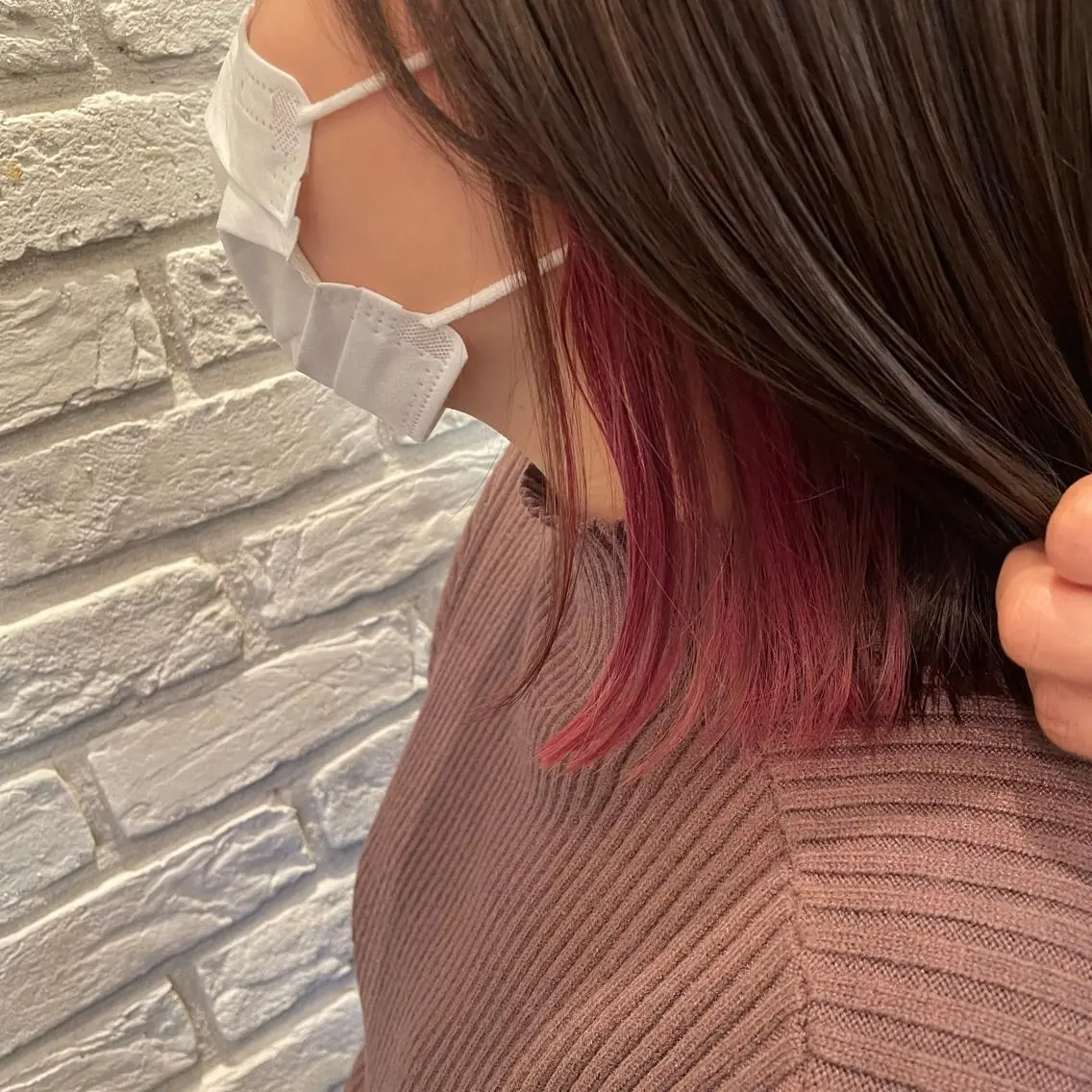 ミディアム カラー ピンクカラー バイオレットカラー erina💖 CLUTCH天王寺のヘアスタイル