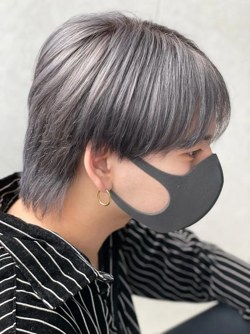 ✨メンズ限定✨ブリーチ＋高発色0プレックスカラー＋カットの写真