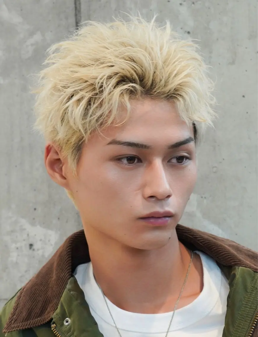 ショート ヘアカラー 栁内 陽匠のヘアスタイル