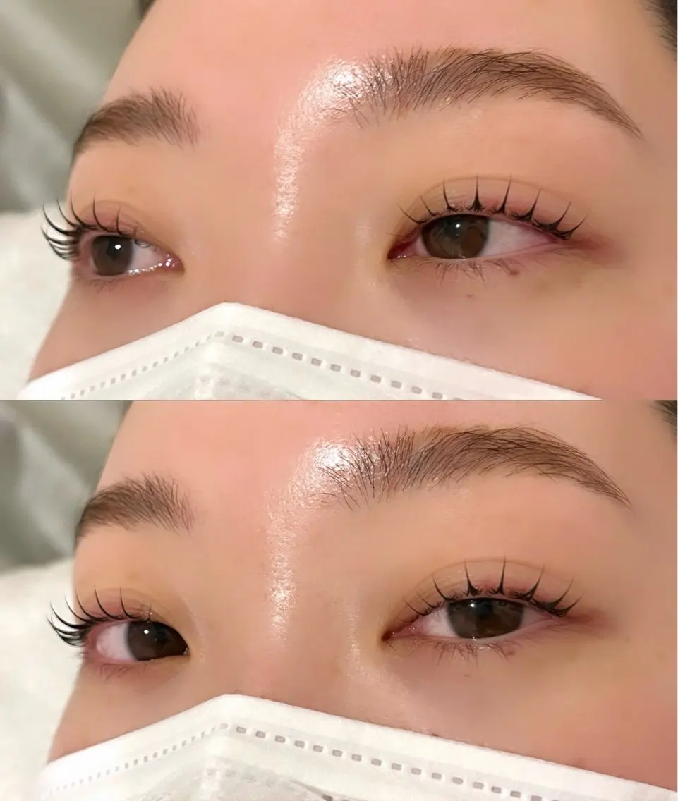 マツエク・マツパ Cカール パリジェンヌラッシュリフト sui yuiの眉毛・アイブロウイメージ