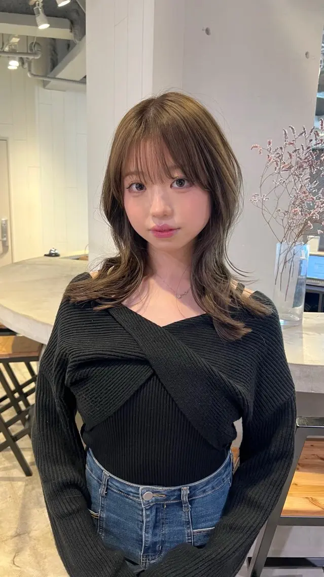 ミディアム 🎀ハイトーン特化/ 池袋/miyu🎀のヘアスタイル