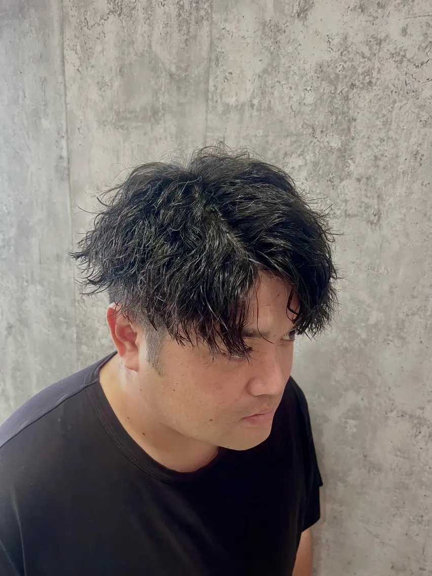 ショート パーマ メンズ カット メンズ特化指名No. 1🔥Yoshiyaのヘアスタイル