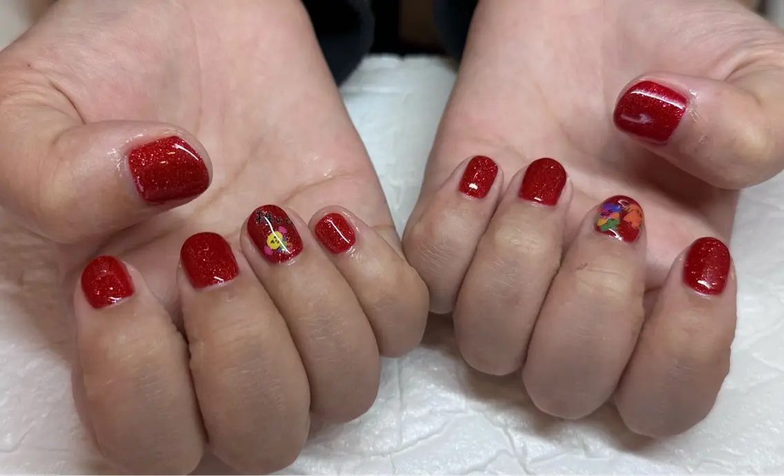 ネイル 持ち込み ハンドネイル nailfy's 星のネイルデザイン