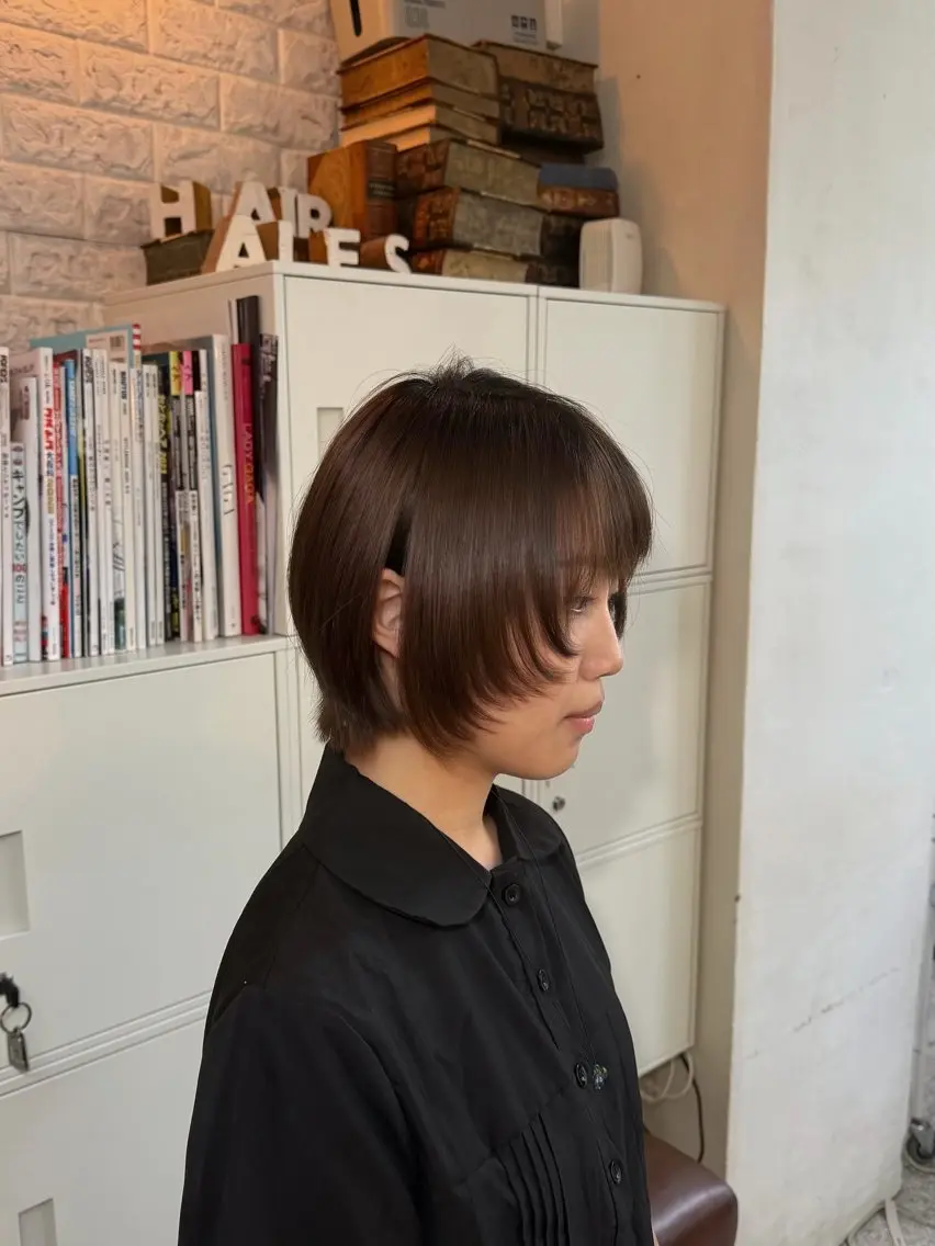 ショート レイヤーカット ショートヘア さくら 🌸エクステのヘアスタイル