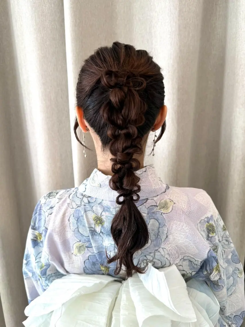 ヘアアレンジ 浴衣 ヘアセット 🪄表参道ヘアメイク /艶感ヘアメ/れいなのヘアスタイル