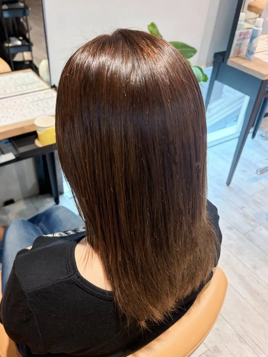 カラー ブリーチ ブラウンカラー 本日空き〇 🐣ありさのヘアスタイル