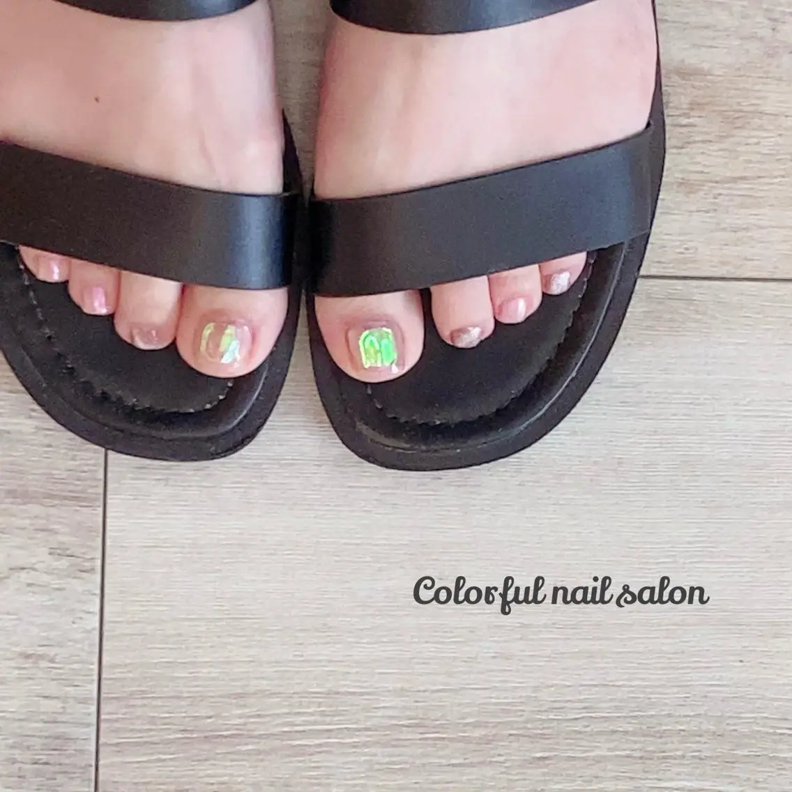 ネイル 氷ネイル・うるうるネイル マグネットネイル Le'a nail&eyesのマツエク・マツパデザイン