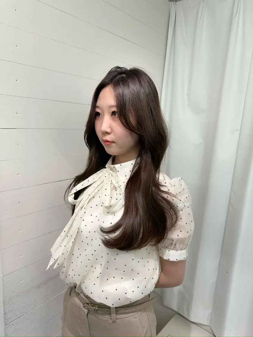 ロング レイヤーカット 盛れるヘア♡ 韓国Styleのヘアスタイル