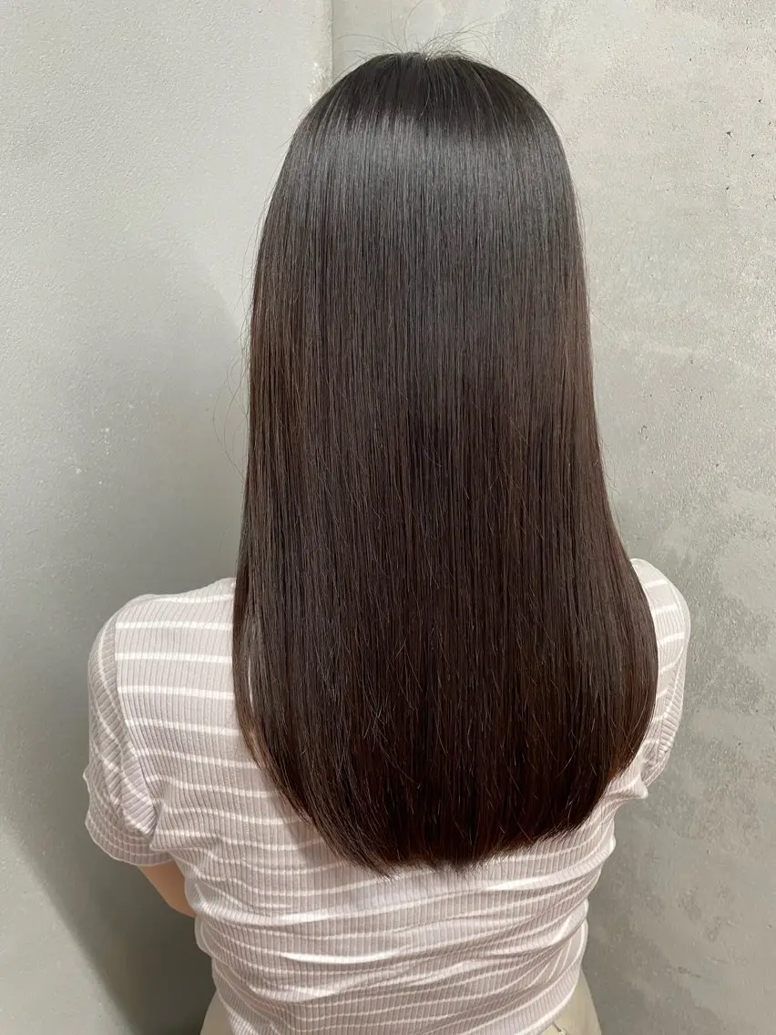 ロング カラー アクアカラー トリートメント カット トリートメント 女性リピ90%🍨 🩷佐藤みずきのヘアスタイル