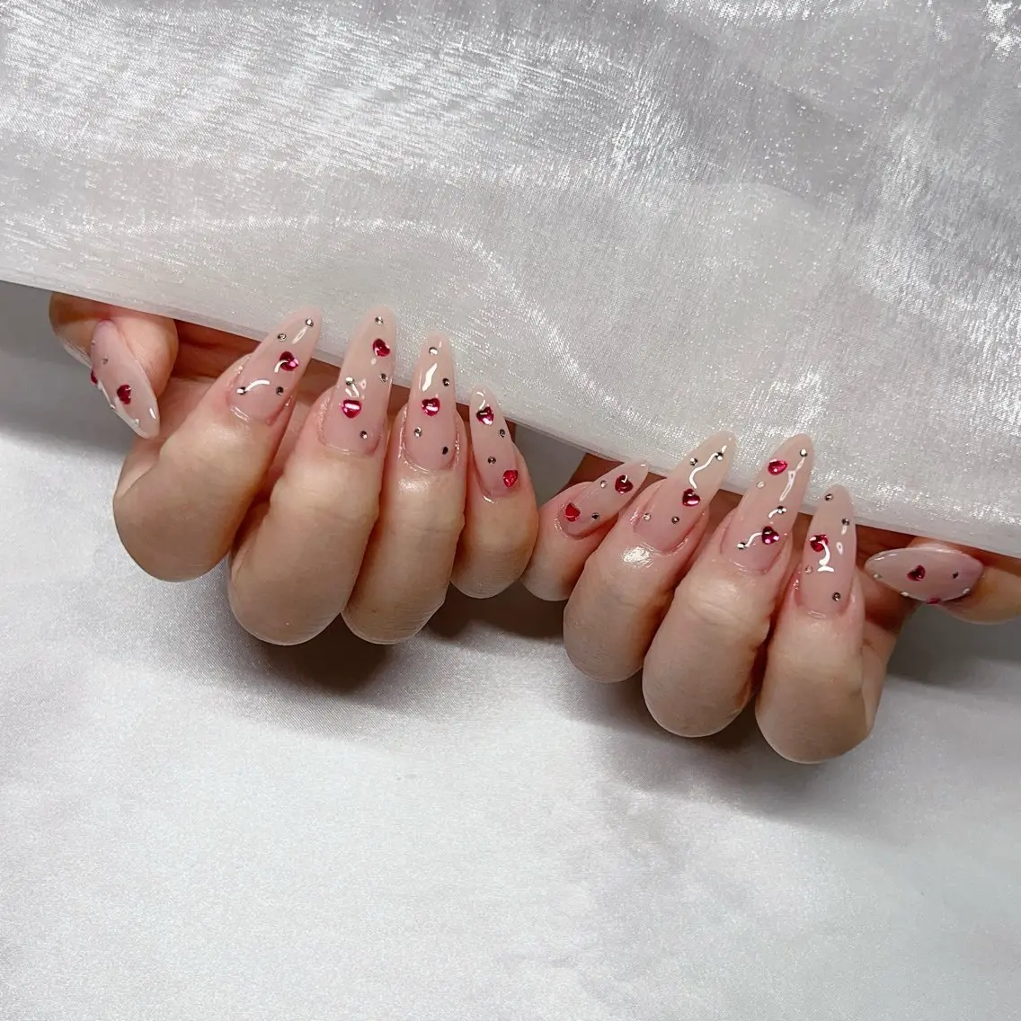 ネイル ジェルネイル 韓国ネイル ラメ(グリッター) マグネットネイル ミラーネイル ハンドネイル nail salon Rewardのネイルデザイン