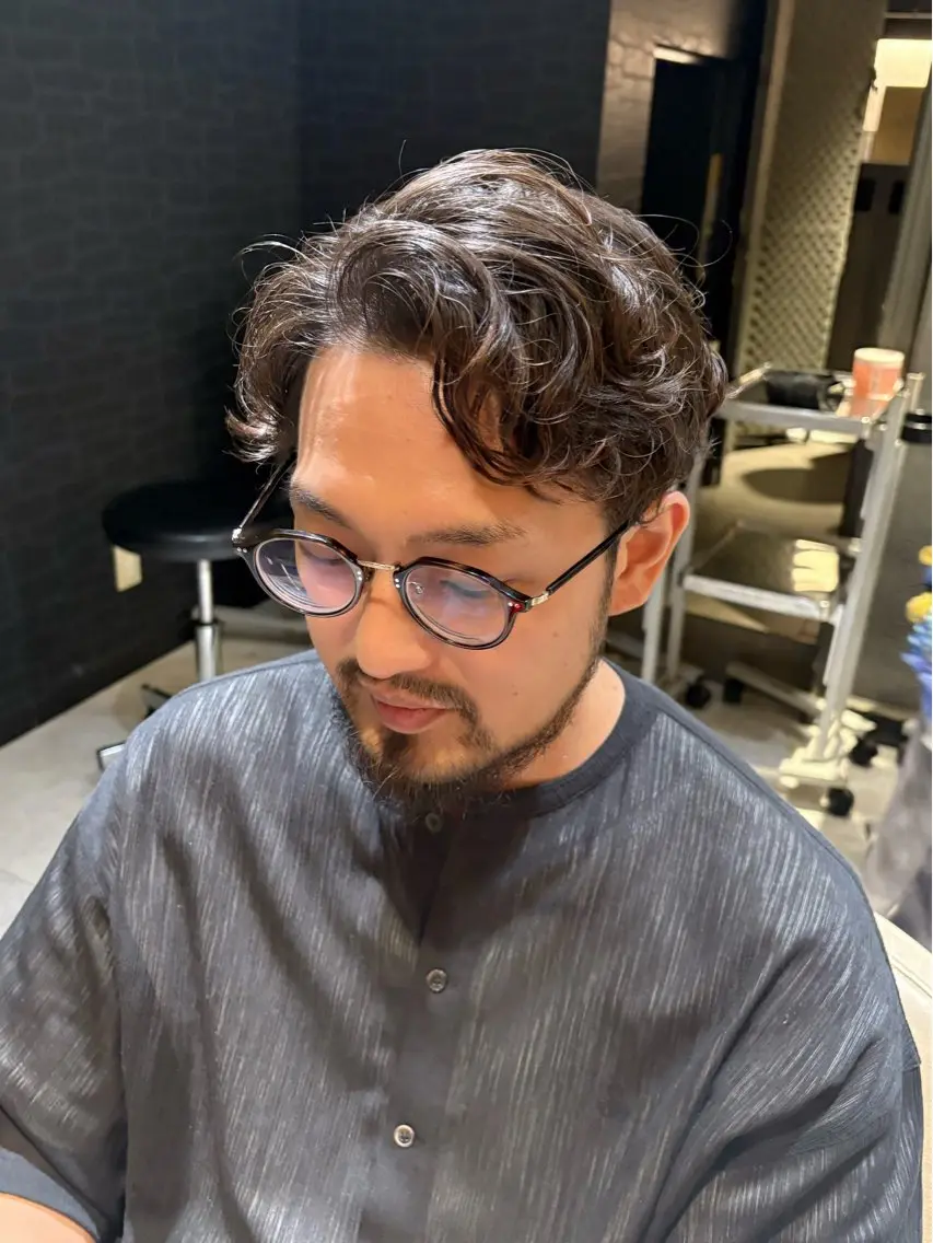メンズ メンズパーマ カット 🩶kind虎井遥音 🩶のヘアスタイル