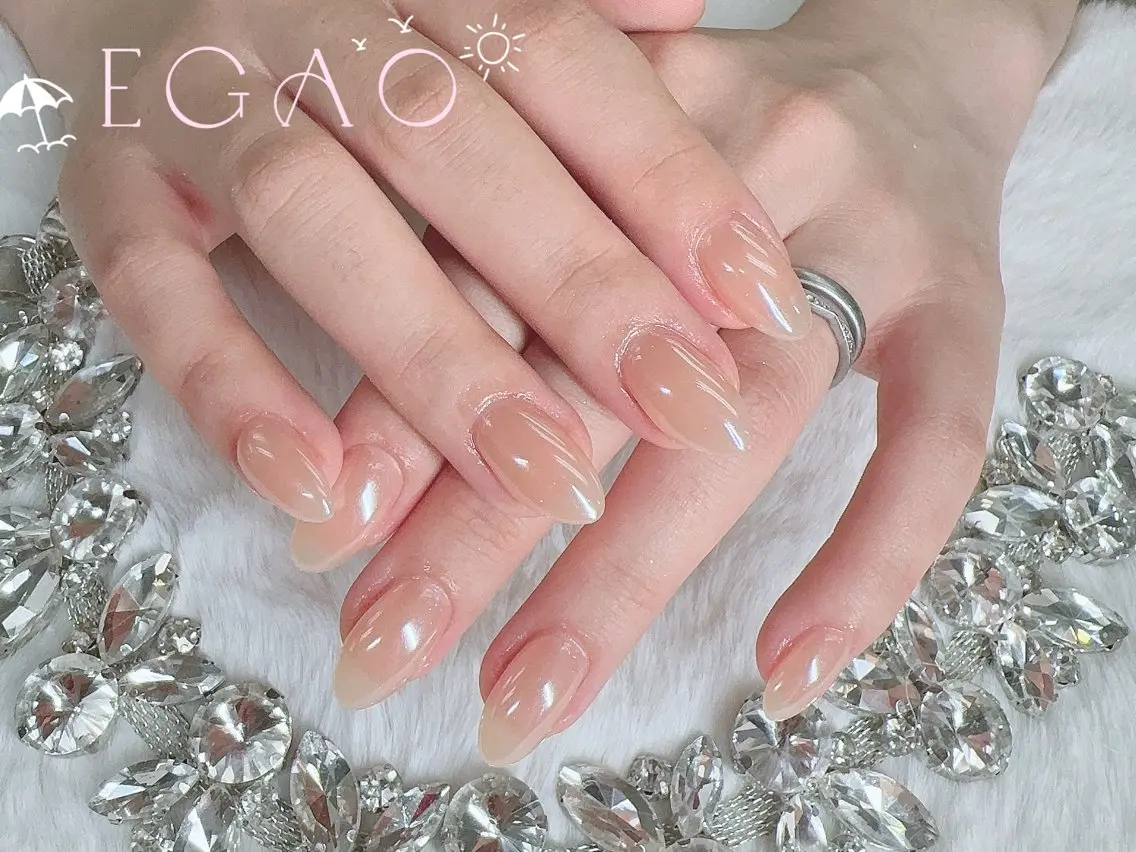ネイル アートネイル フットネイル フレンチネイル ジェルネイル グラデーション ハンドネイル EGAO NAIL 錦糸町店のネイルデザイン