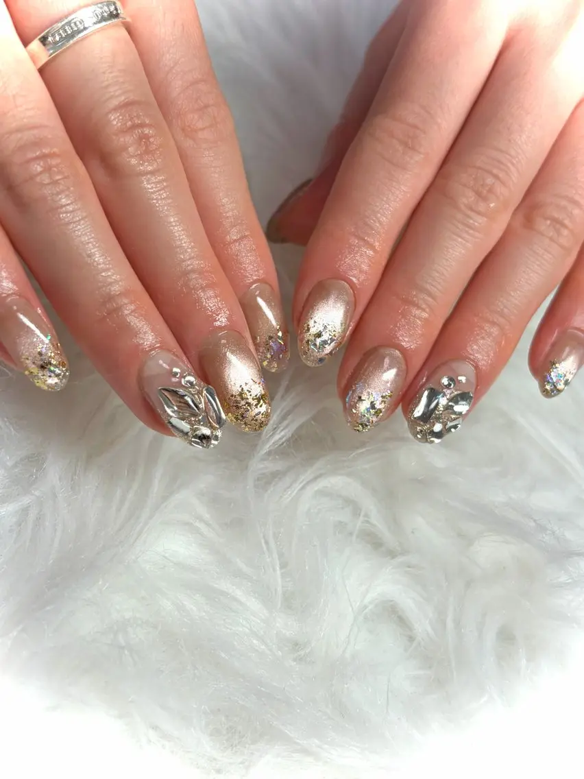 ネイル マグネットネイル 冬ネイル Nail room Aのネイルデザイン