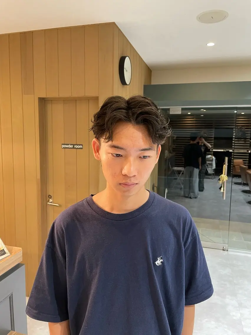 パーマ メンズ フェザーパーマ メンズパーマ カット パーマ PAPASS|尾頃 功明|メンズパーマのヘアスタイル