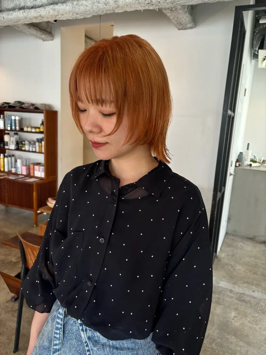 ショート カラー カット ヘアカラー トリートメント Hayashi Shioriのヘアスタイル