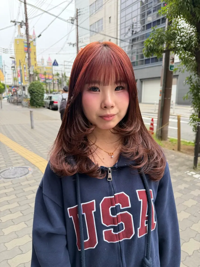 セミロング レイヤーカット カット ヘアカラー Karin／ レイヤーブリーチ🥀のヘアスタイル