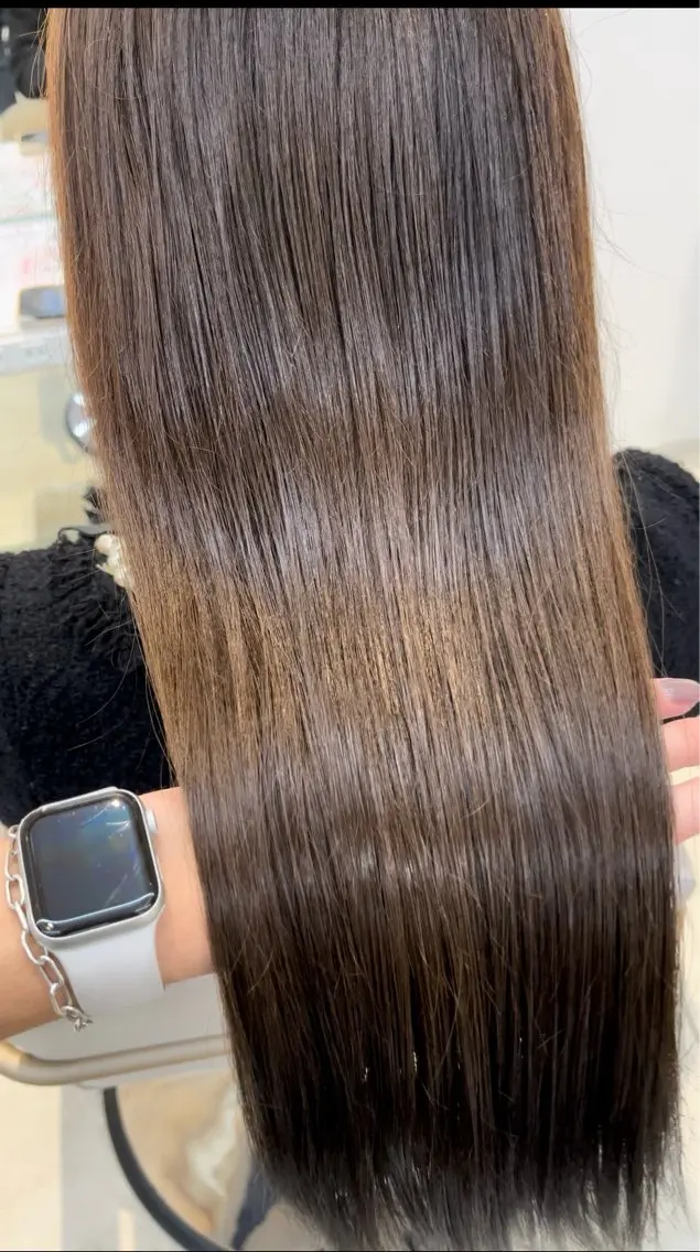 セミロング カラー カット ヘアカラー トリートメント ナチュラル韓国ヘア 🇰🇷塚田凌太のヘアスタイル
