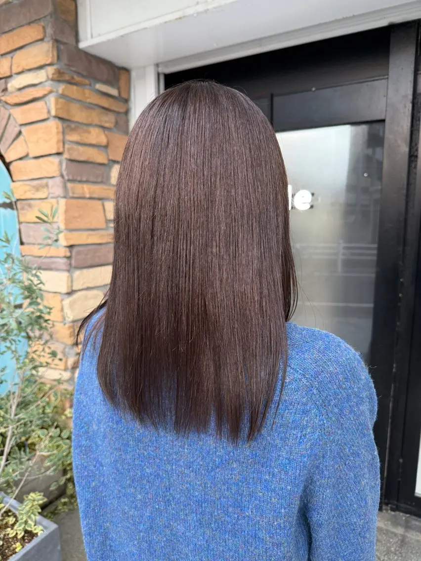 ミディアム カラー ヘアカラー 透明感カラー/パーマ 🌀アオノのヘアスタイル