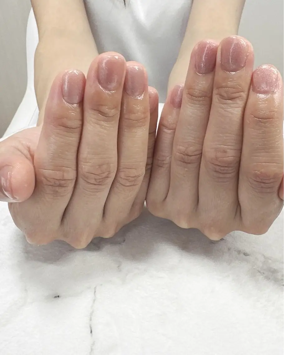 ネイル マグネットネイル ワンカラーネイル nailsalon oluoluのネイルデザイン