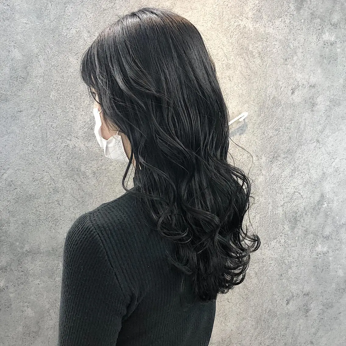 セミロング アッシュ カット ヘアカラー トリートメント 所渉/韓国レイヤー /ウルフカットのヘアスタイル