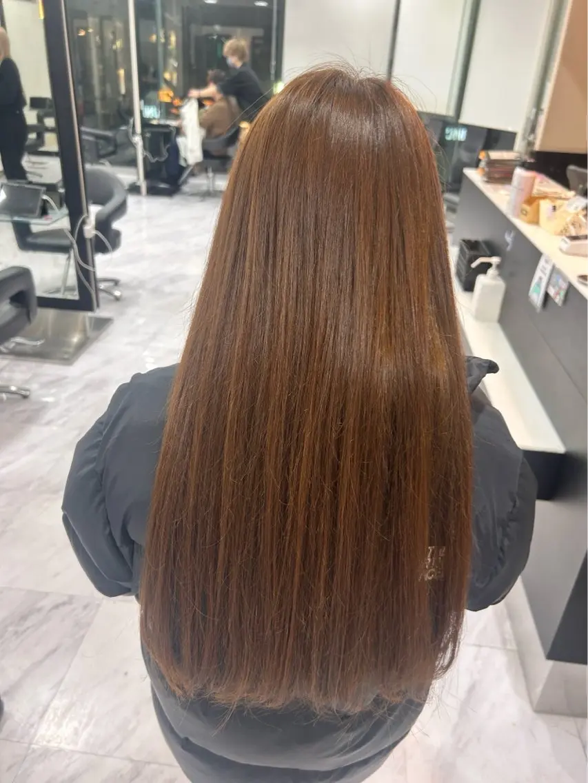 ロング カラー ヘアカラー 旗手 沙和のヘアスタイル