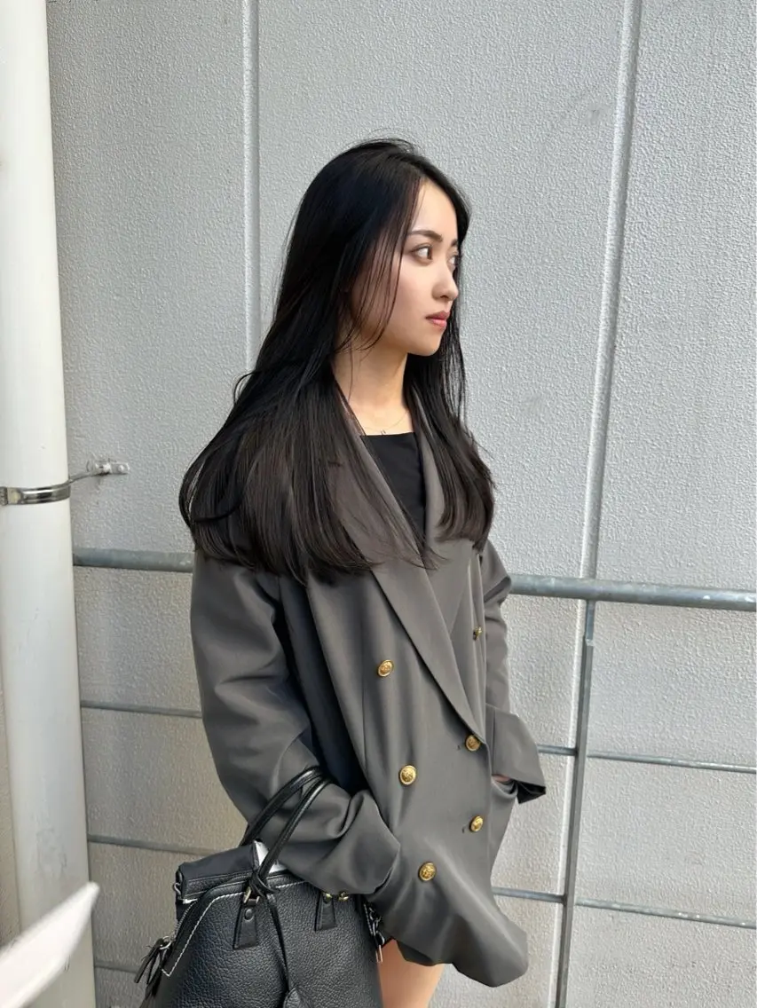ロング カット ヘアカラー トリートメント 中根 亜莉紗 名駅のヘアスタイル