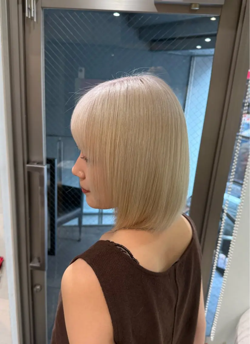 カラー ブロンド ホワイトブロンド ヘアカラー 🌈レイヤーカット/ ハイトーン🌈タクマのヘアスタイル