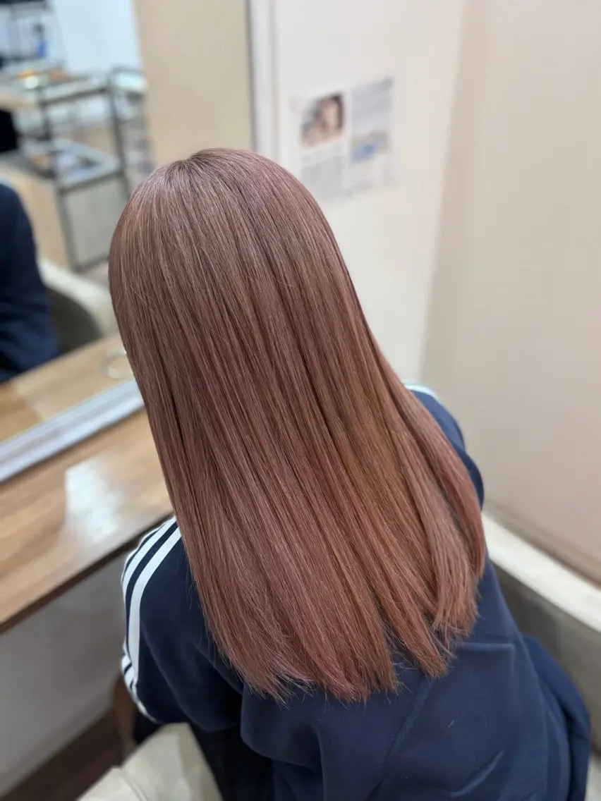 ロング カラー ヘアカラー 永井大樹✨ 透明感カラー✨のヘアスタイル
