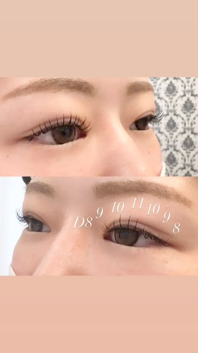 まつ毛エクステ80本の写真