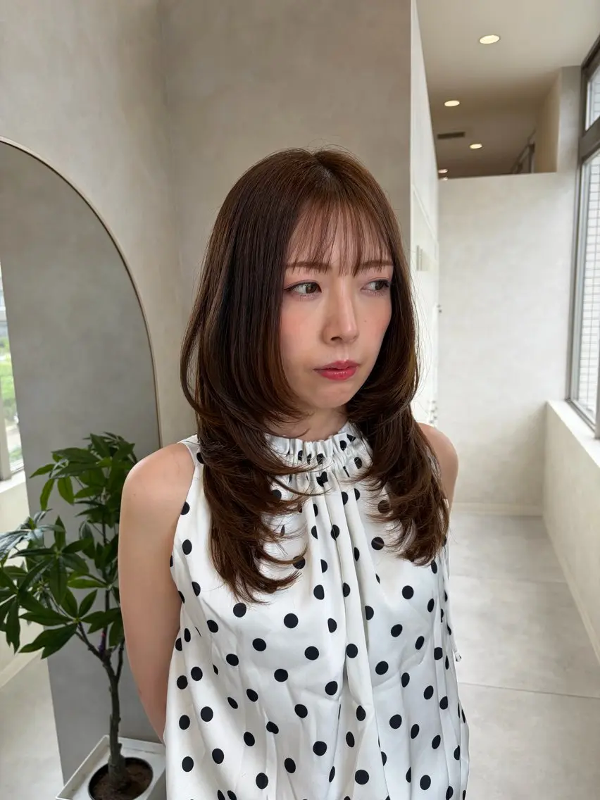 ロング カラー カット ヘアカラー トリートメント Eleanor枚方店 KAORUのヘアスタイル