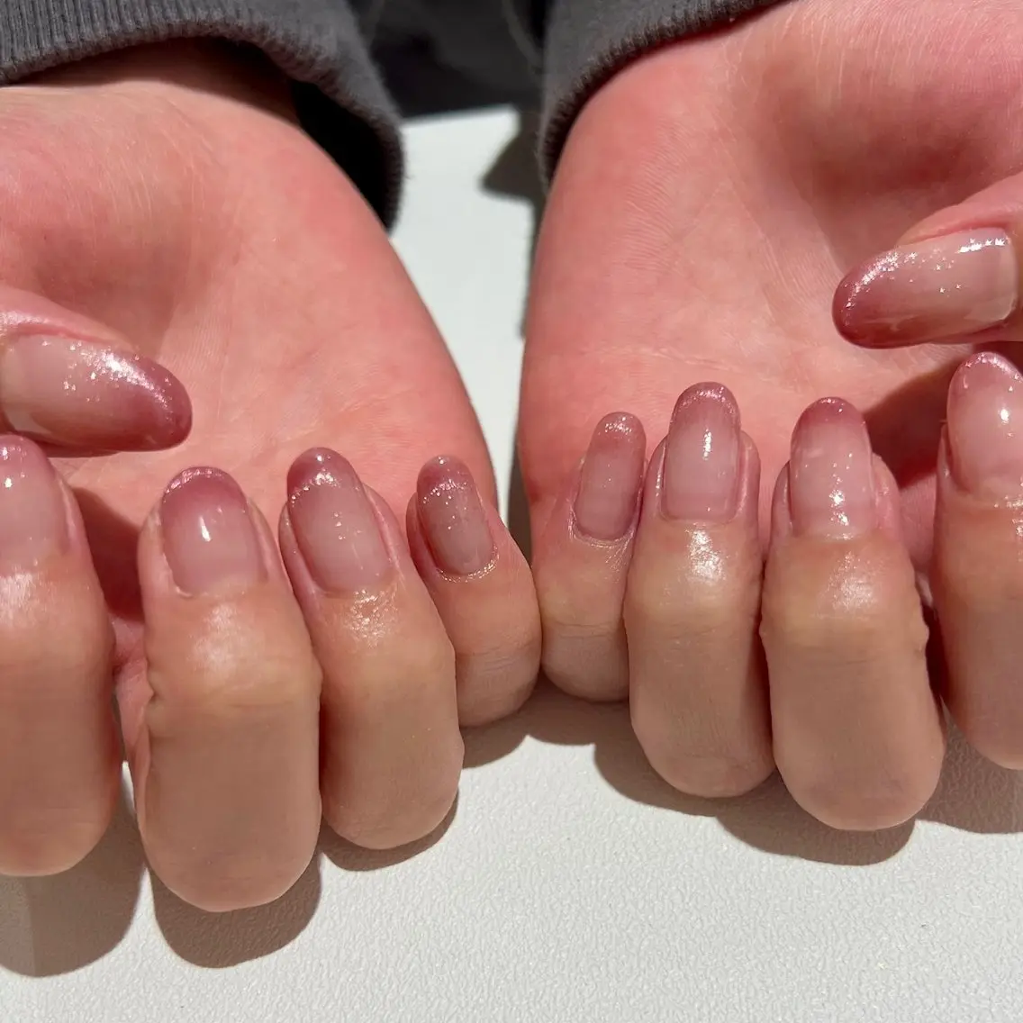 ネイル ジェルネイル グラデーション 韓国ネイル マグネットネイル ミラーネイル ハンドネイル 【池袋】nuts nail　なつみのネイルデザイン