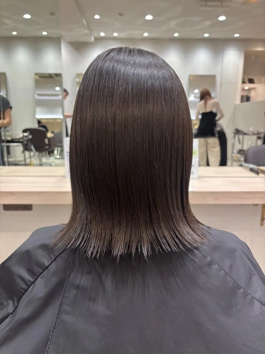 ミディアム カラー ヘアカラー 🍒透明感×艶カラー 🍒こなんのヘアスタイル