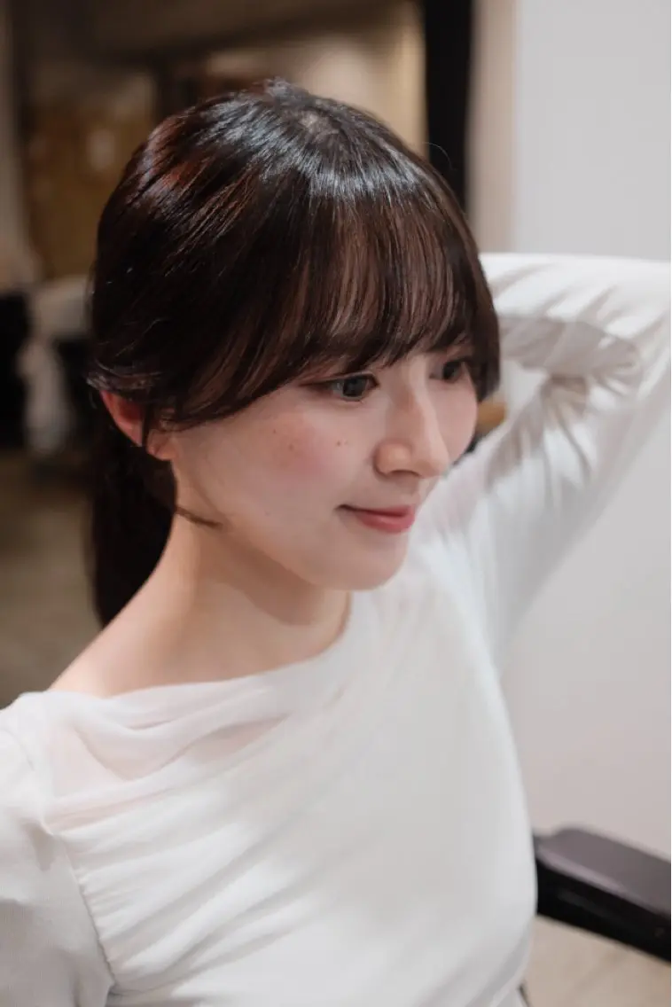 セミロング パーマ セミロングパーマ カット パーマ 【お洒落パーマ】 Elme　肥塚康汰郎のヘアスタイル