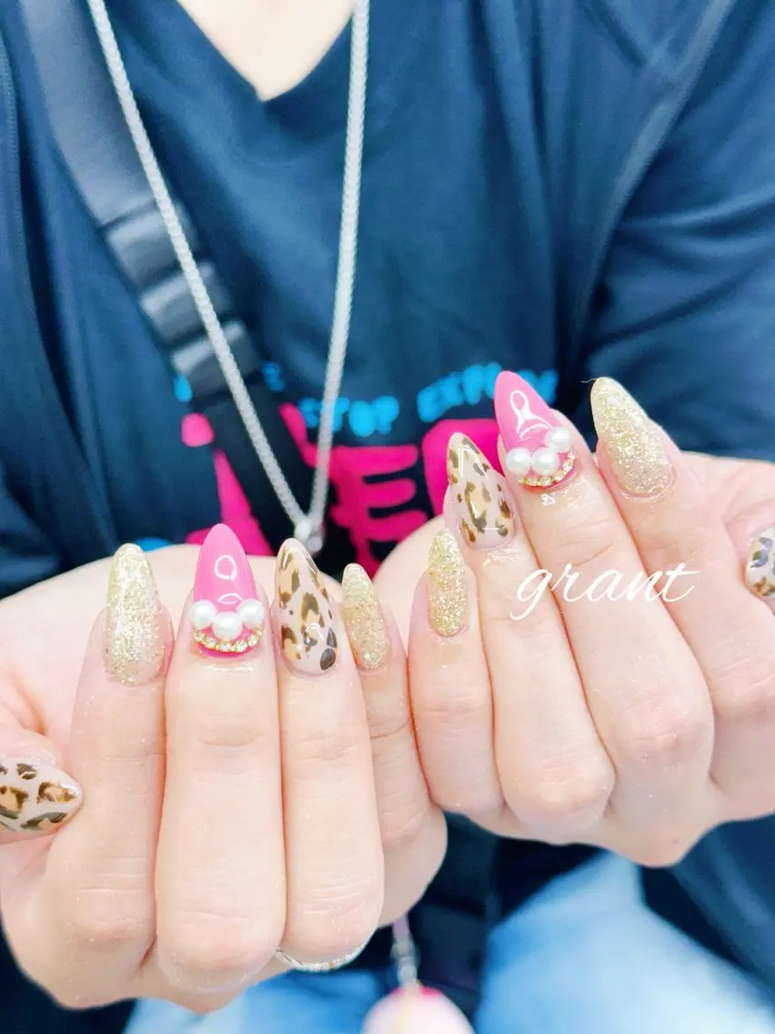 ネイル アニマル柄 ハンドネイル nailsalon grantのネイルデザイン