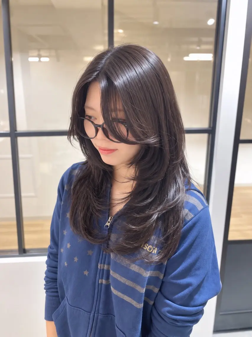 セミロング カット ヘアカラー トリートメント EIGHT梅田 /HADUKIのヘアスタイル