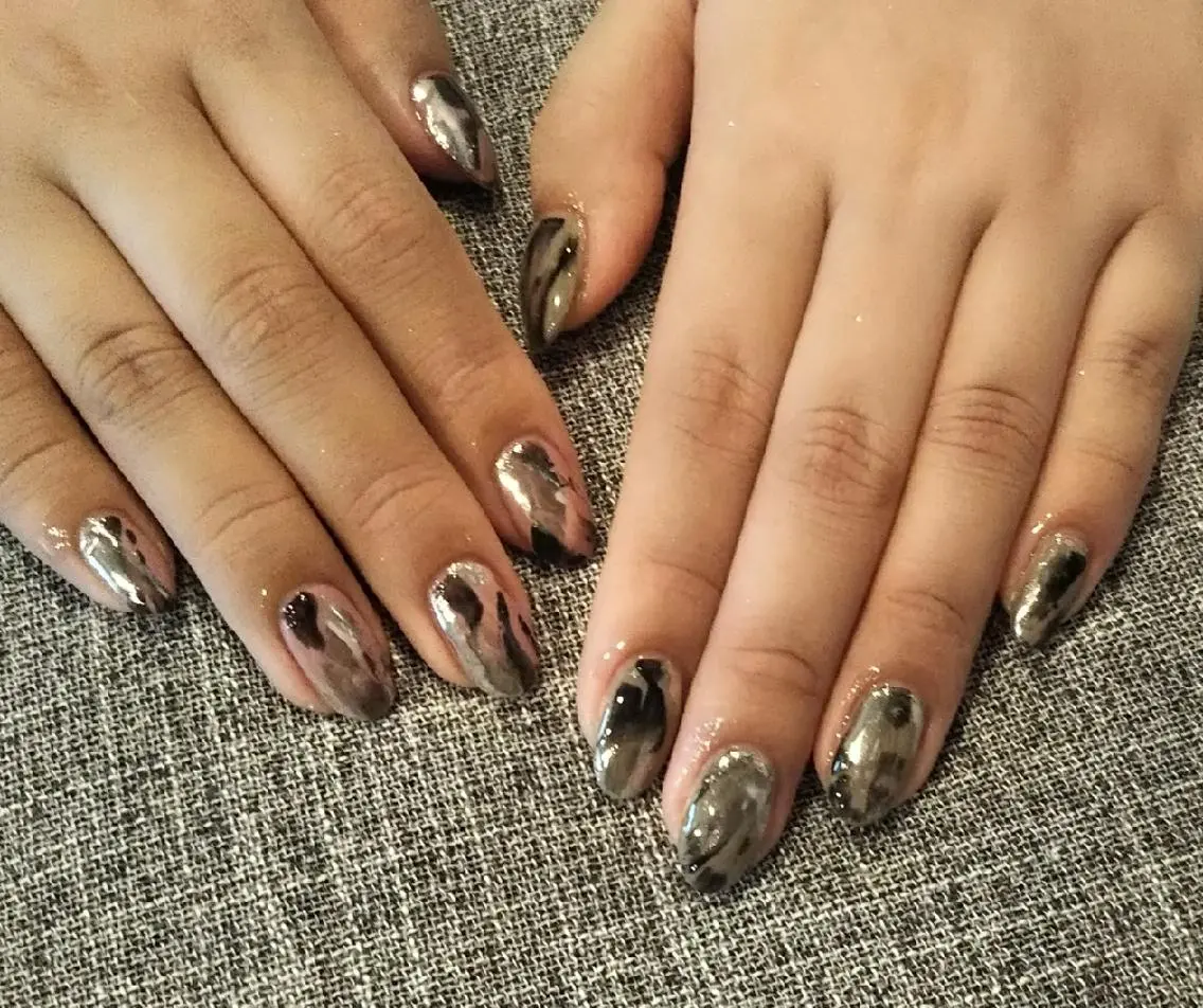 ネイル ミラーネイル ハンドネイル private salon mieのネイルデザイン