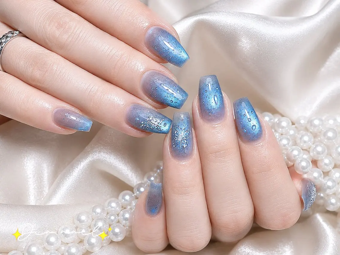 ネイル フットネイル 韓国ネイル レース マグネットネイル ニュアンスネイル ハンドネイル Dia nail サロンのネイルデザイン