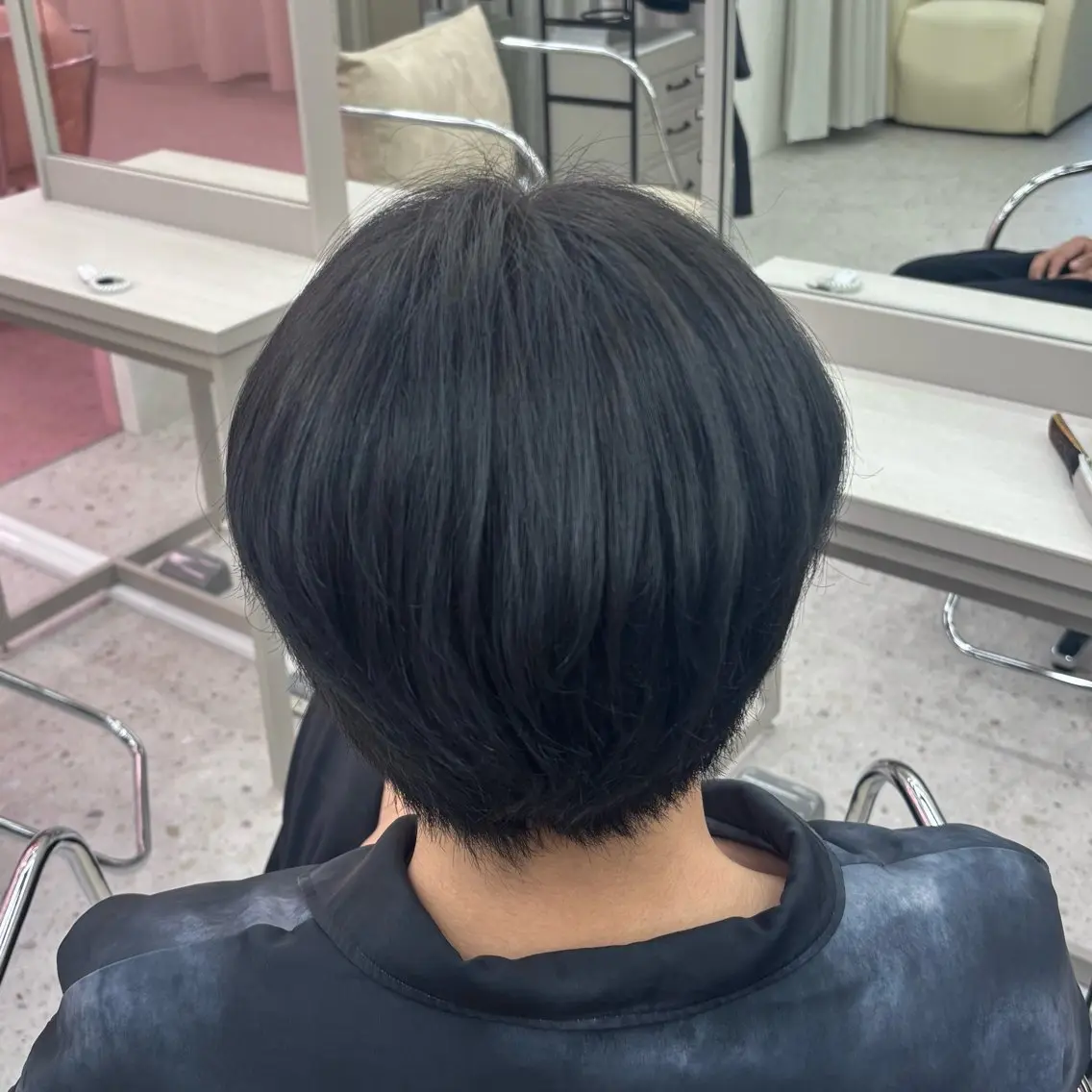 カラー メンズ メンズ韓国風 黒髪 ブルーカラー ブルーブラック 透明感カラー haru/COCO /大宮/カラーのヘアスタイル