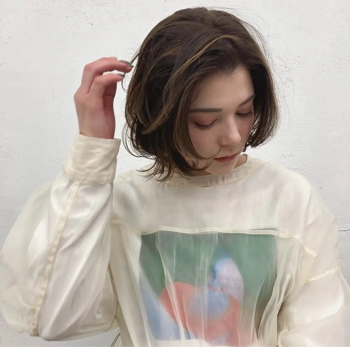 ショート パーマ くせ毛・パーマ◎ ミズノアサミのヘアスタイル