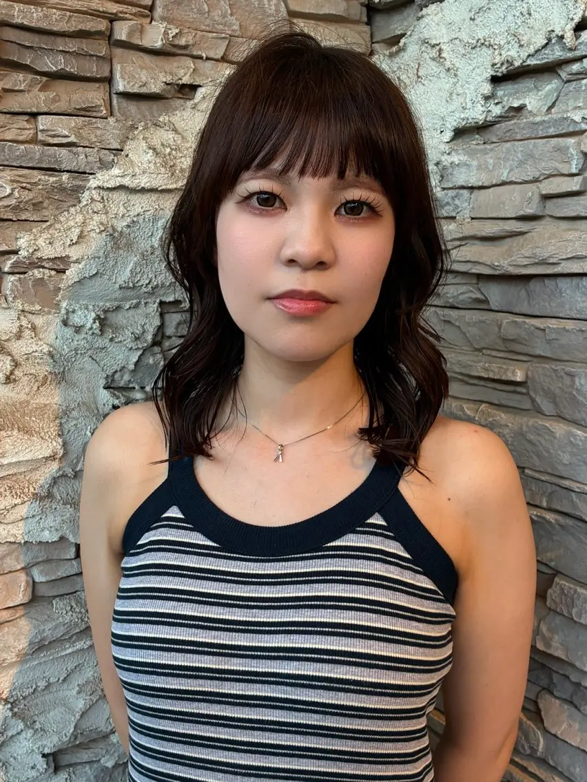 ミディアム カット ヘアカラー トリートメント レイヤー特化/メンズ 特化/大野真央のヘアスタイル
