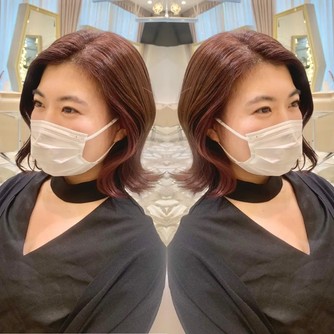 ミディアム カラー パーマ ヘアアレンジ メンズ キッズ ネイル マツエク・マツパ アイブロウ カット ヘアカラー トリートメント 《褒められる》 透明感カラー/小嶋のヘアスタイル