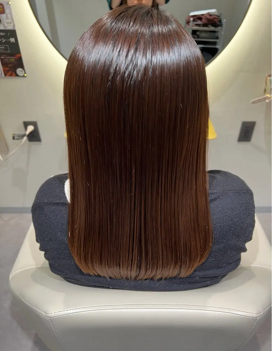 ミディアム カラー パーマ 西川 凜のヘアスタイル