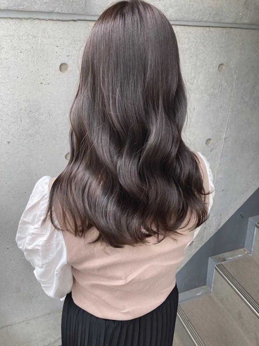 セミロング ヘアアレンジ 髪質改善 似合わせカット 縮毛矯正 トリートメント カット ヘアカラー トリートメント lok[ロク] 高田馬場のヘアスタイル
