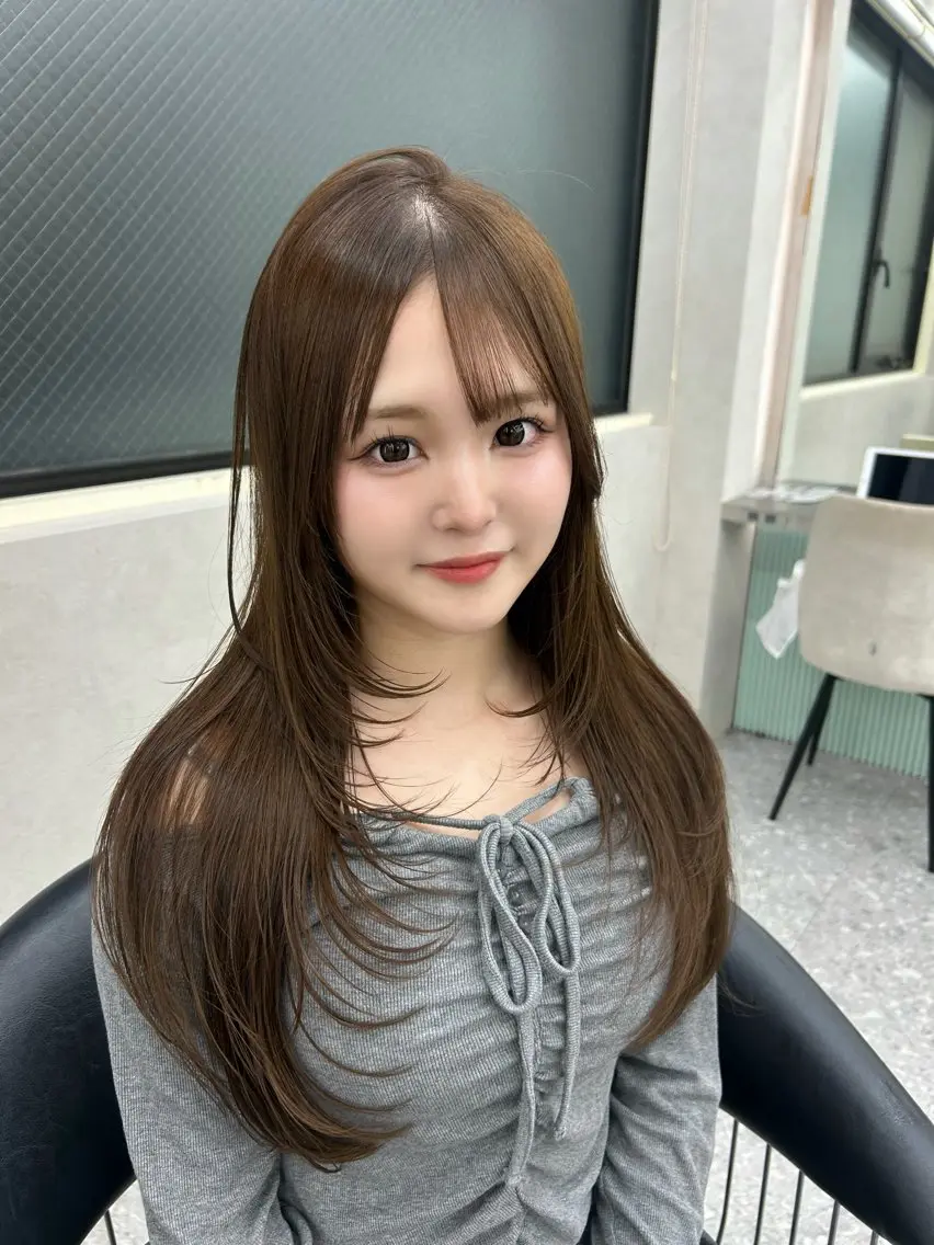 ロング カラー ヘアカラー ANRI🎀 福岡美容師/韓国🎀のヘアスタイル