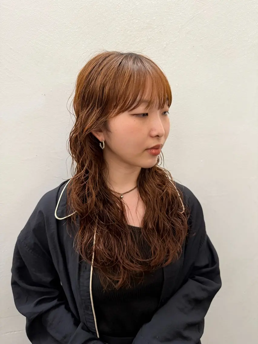 ロング パーマ カット パーマ トリートメント 似合わせレイヤー/ ケアパーマ/高倉のヘアスタイル